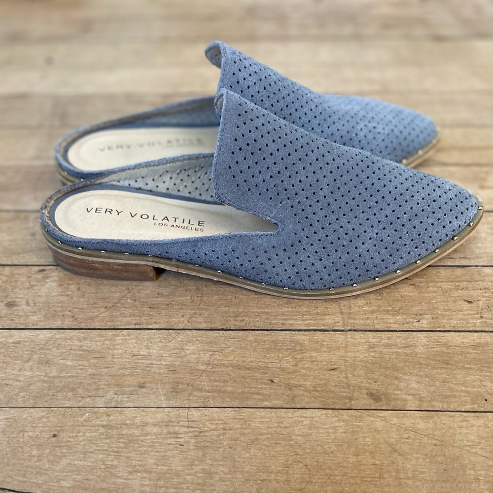 Very Volatile suede mules